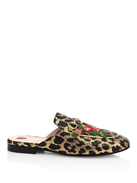 gucci princetown leopard|Gucci Princetown Suede Loafer Mules .